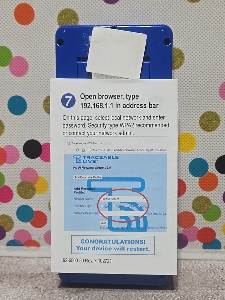 Traceable 650 Wi-Fi Data Logging Refrigerator/Freezer Thermometer