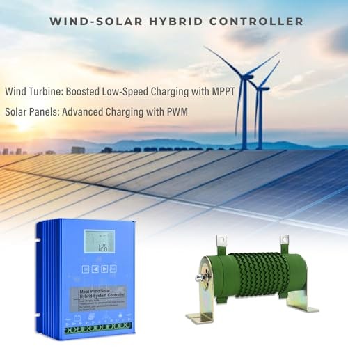 Wind Solar Hybrid Charge Controller, 1400W Wind and Solar Charge Controller,