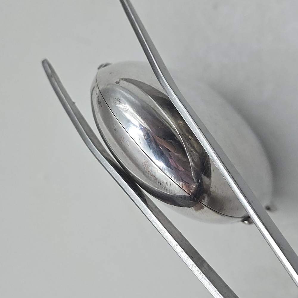 Antique 800 Silver Pill Box Snuff Box