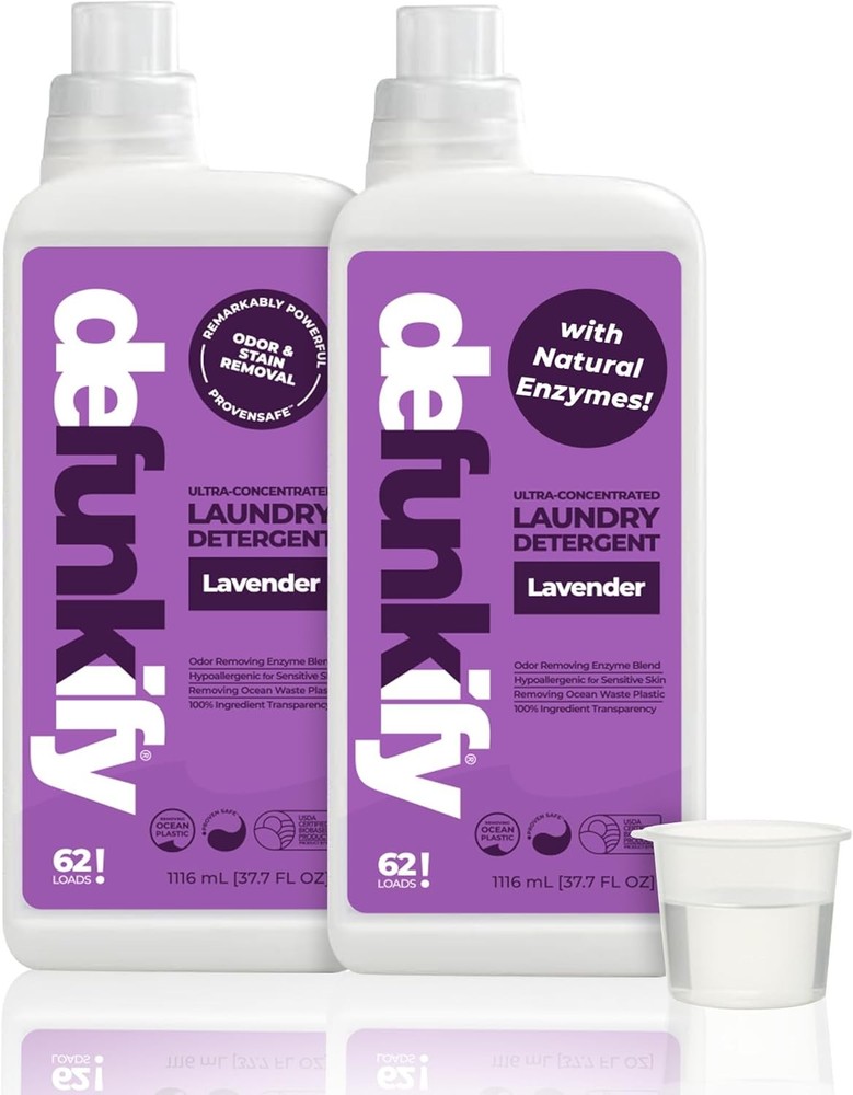 Laundry Deternt, 124 Load. 'Lavender' ential Oil Liquid Laundry