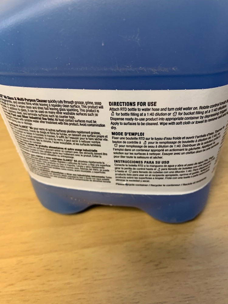 diversey glance concentrated cleaner