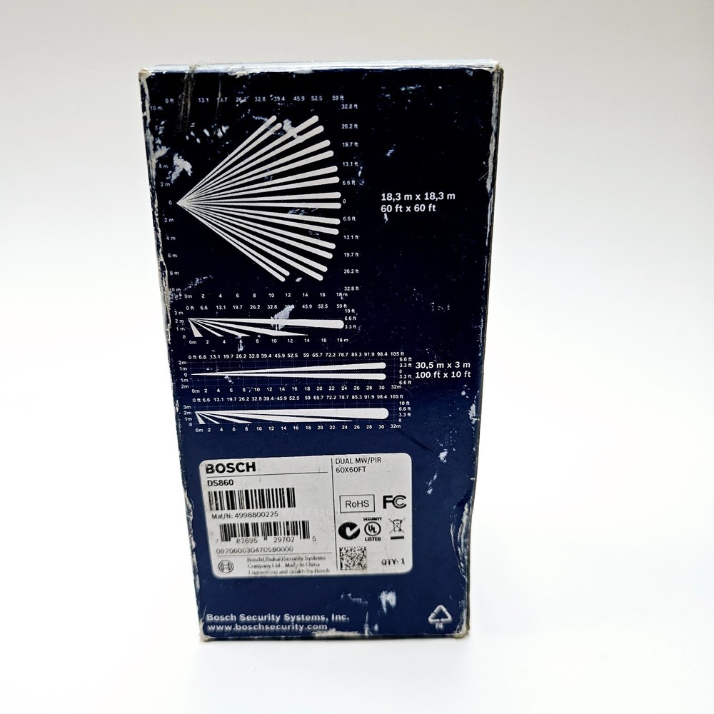 Bosch DS860 PIR Microwave Motion Detector NEW (Open Box)