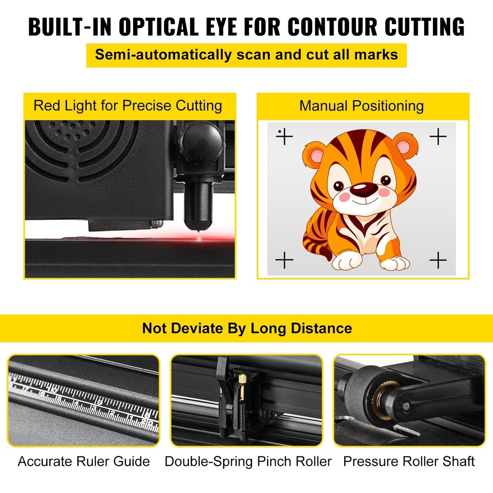 53in Robust Vinyl Plotter with Knurled Aluminum Feed Rods