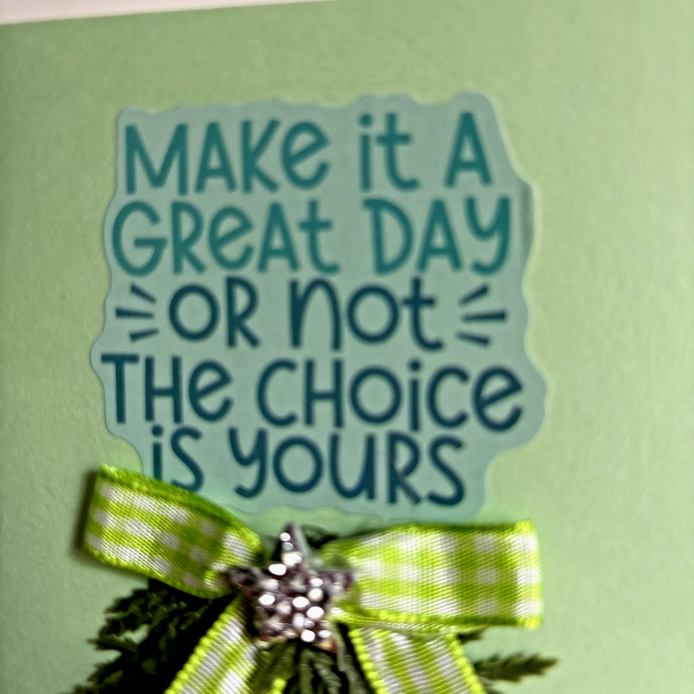 HANDCRAFTED BEADED PEN & NOTE PAD SET make it a great day or not