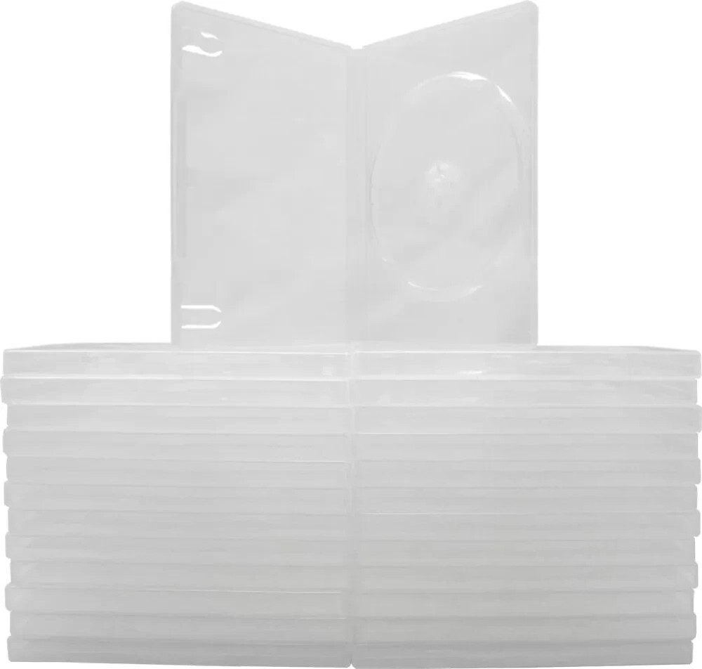 (25x) Frosted Standard Empty Disc Replacement Boxes Cases For CD / DVD / Blu-Ray