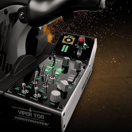 Thrustmaster Viper TQS: Metal Throttle Quadrant System, 21 Action Buttons, 5 Axe