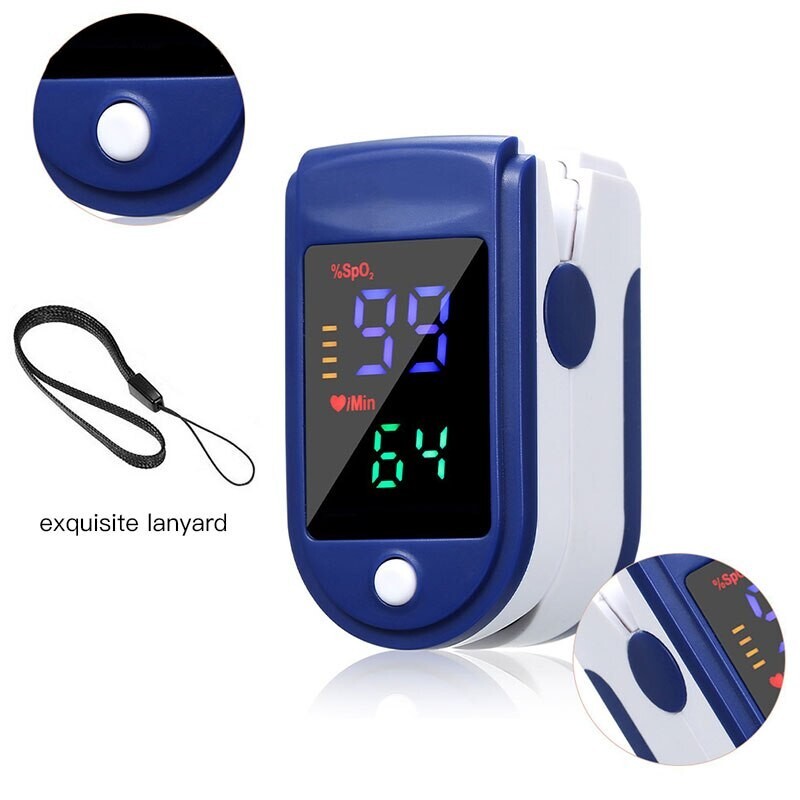 Fingertip Pulse Oximeter SpO2 Blood Oxygen Saturation Heart Rate Monitor