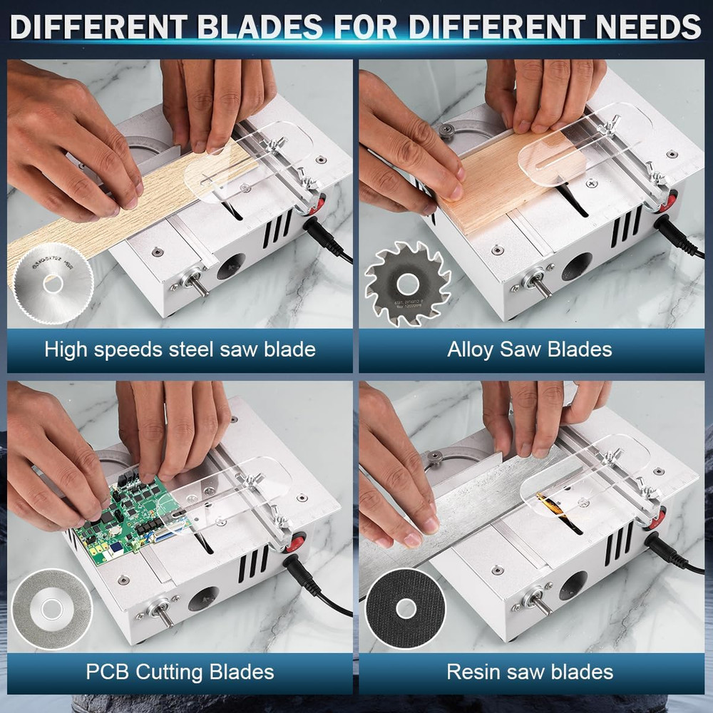 Mini Table Saw,Mini Table Saws for Crafts, Mini Multi Functional Table Saw, Dual