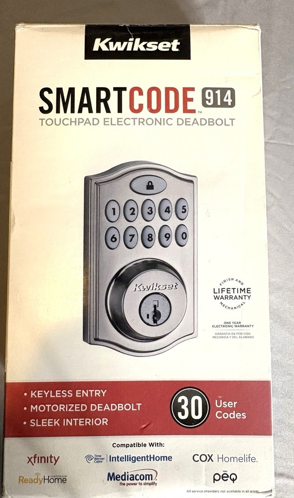 New Kwikset Smart Code 914 Touchpad Electronic Keypad Deadbolt