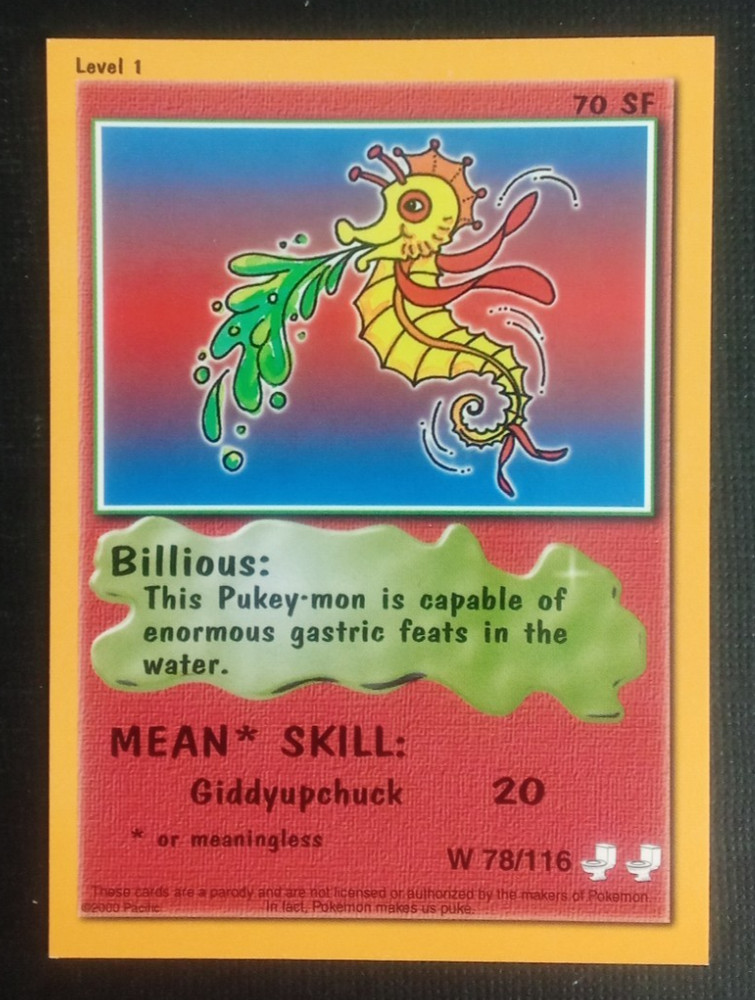 2000 Pukey-Mon Card Billious #W78