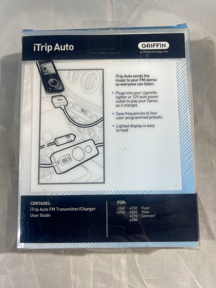 New in Pkg Griffin iTrip Auto Universal/FM Transmitter MP3 Sealed Box