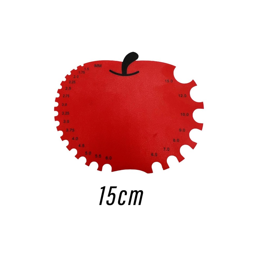 Crochet Hook Ruler Sizer Knitting Sizer Tool Durable Flexible Knitting