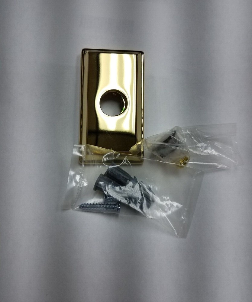 Baldwin 9BR7015 Rectangular Bell Buttons Solid Brass Price is for 1 Each