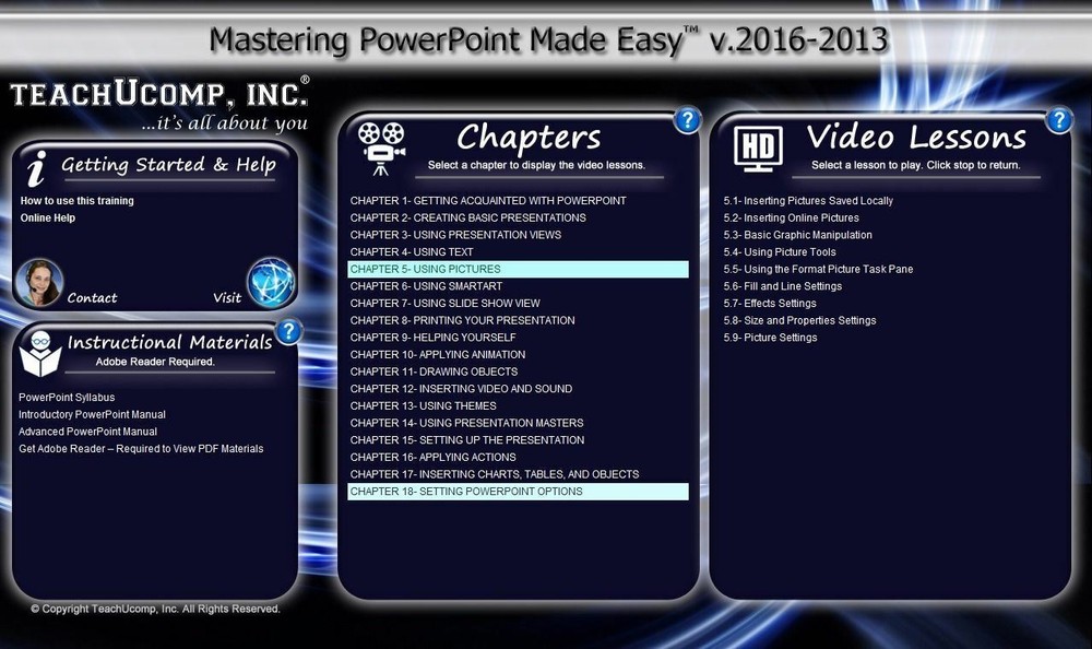 Learn Microsoft POWERPOINT 2016 & 2013 Training Tutorial DVD-ROM Course 6 Hours