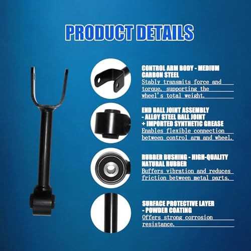 2PCS Rear Lower Forward Control Arm Kit Compatible with 2007-2010 Chry.sler