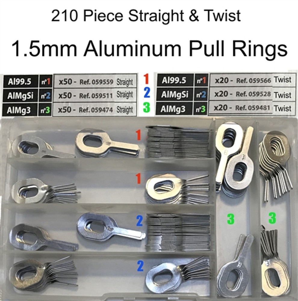 1.5mm Dent Pull Ring Kit - Straight & Twist Tabs