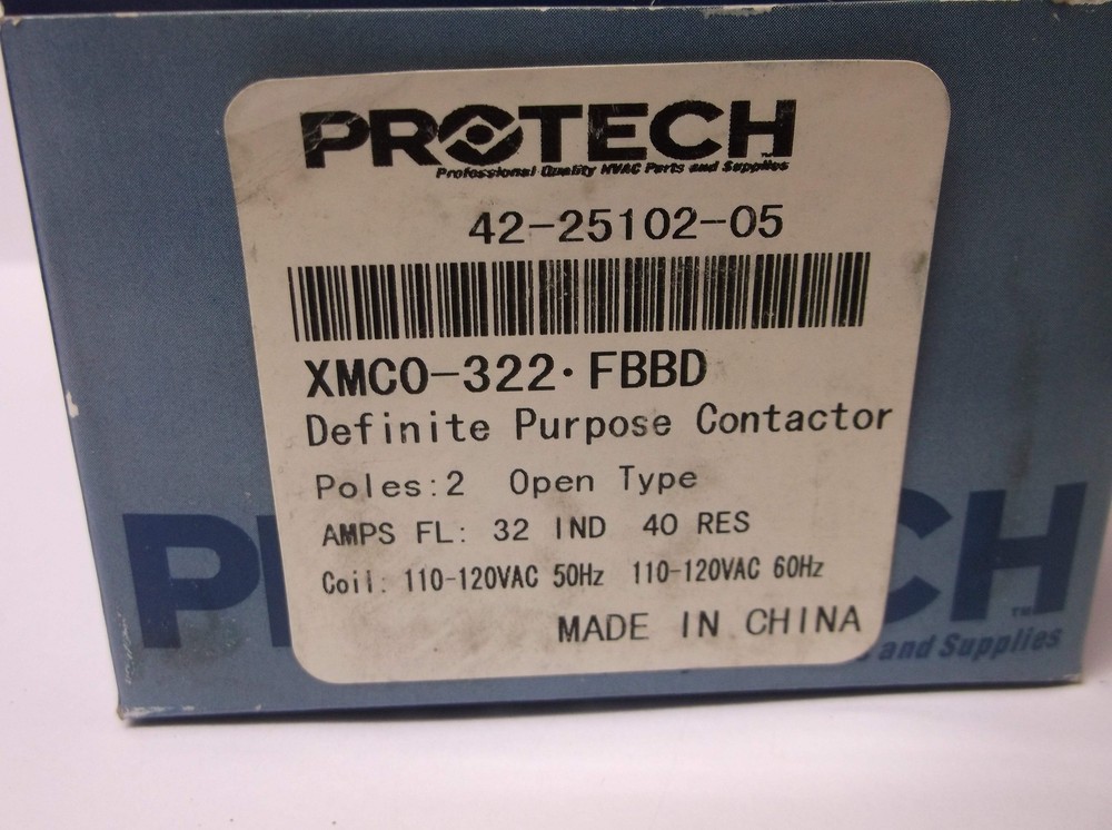 PROTECH 42-25102-05/XMC0-32-FBBD 2-Pole Definite Purpose Contactor