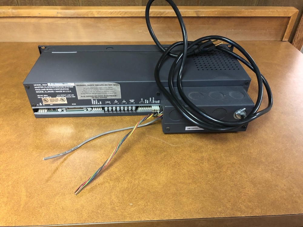 Rauland 2524 Master Clock Intercom Control System