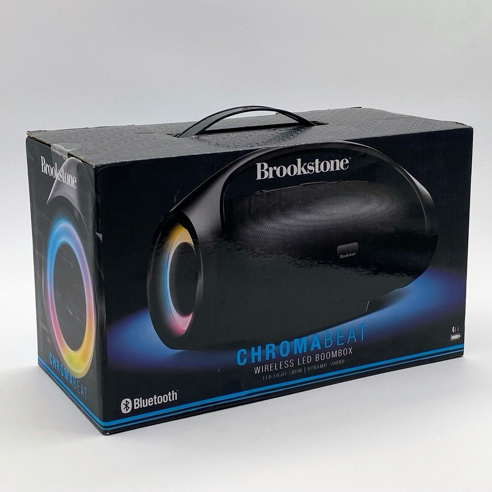 Brookstone Chromabeat Wireless LED Boombox w/ Bluetooth