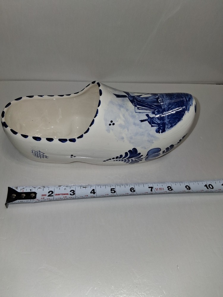 Hand Painted Holland Ceramic Shoe