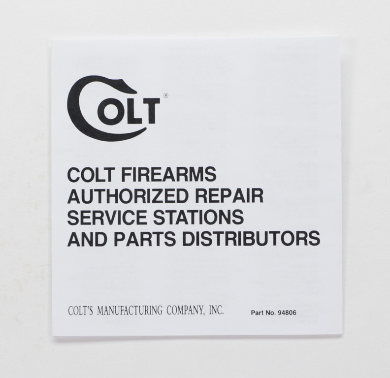 Colt Python Box, OEM Case, With 1990 Manual, And Much More!