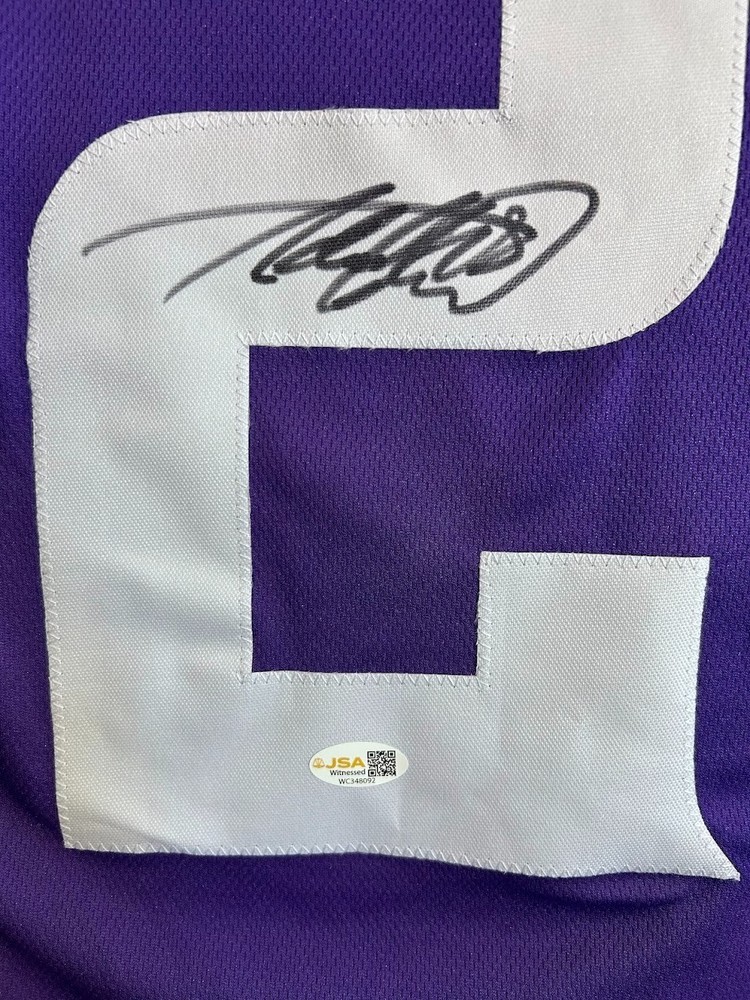 Adrian Peterson Signed Custom Jersey Purple JSA Certified