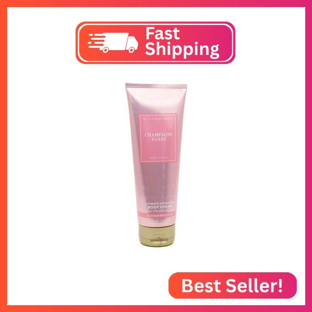 Bath & Body Works Champagne Toast Ultimate Hydration Body Cream Gift Set For Wom