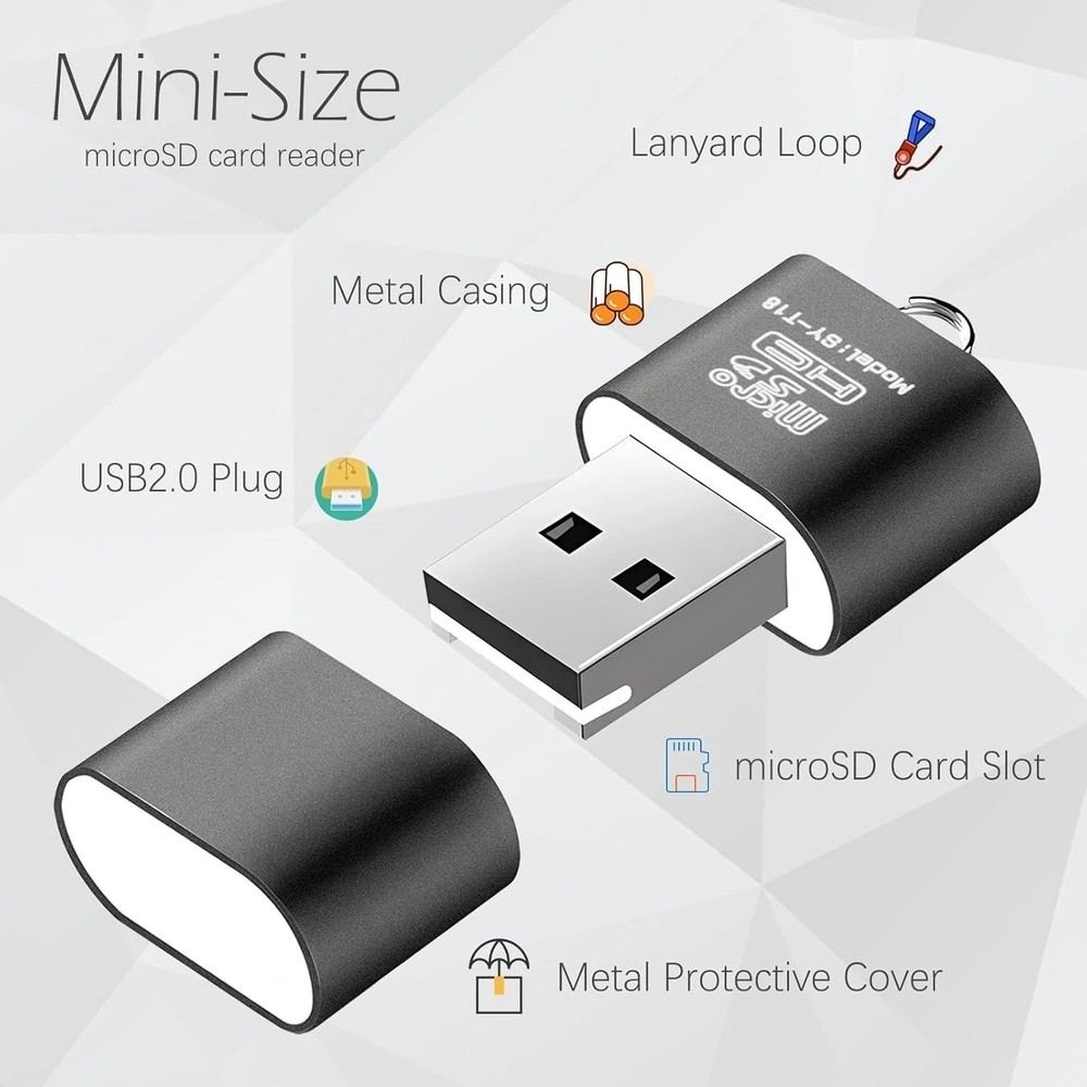 Card Reader for Android,Micro SD Card to USB Adapter, TF Card Reader