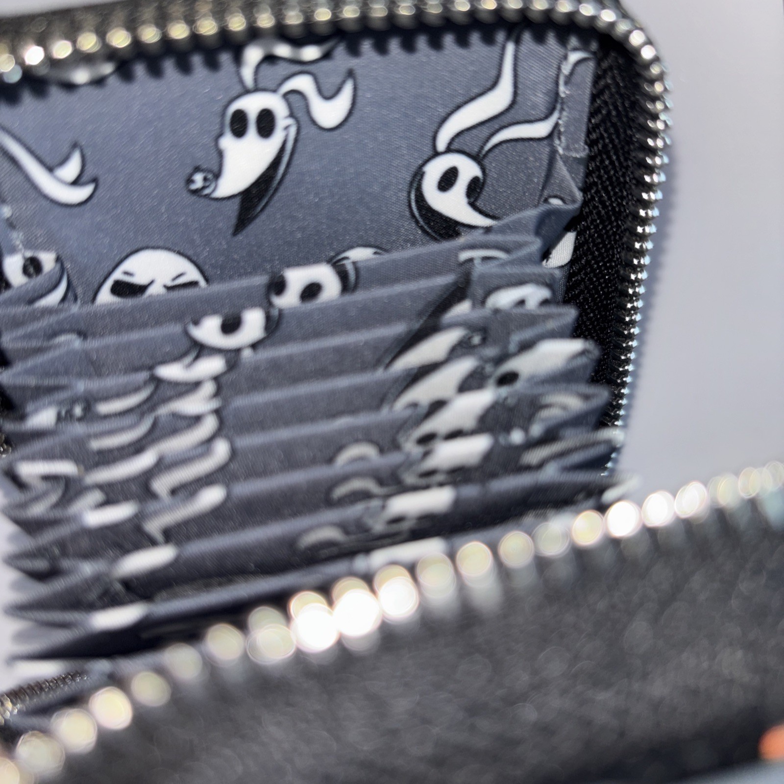 2025 Disney Parks NBC Jack Skellington Loungefly Accordion Credit Card Wallet