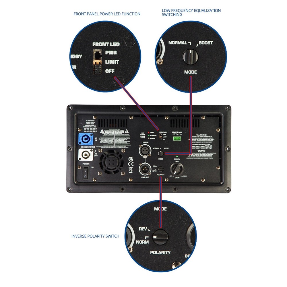 Professional Power Module Subwoofer Continuous Class D Active Power Amplifier