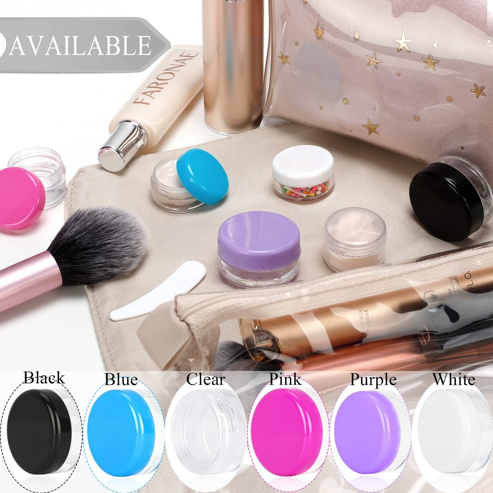 25PCS 3 Gram Sample Containers, 3ml Empty Jars with Lids, Small Cosmetic Cont...
