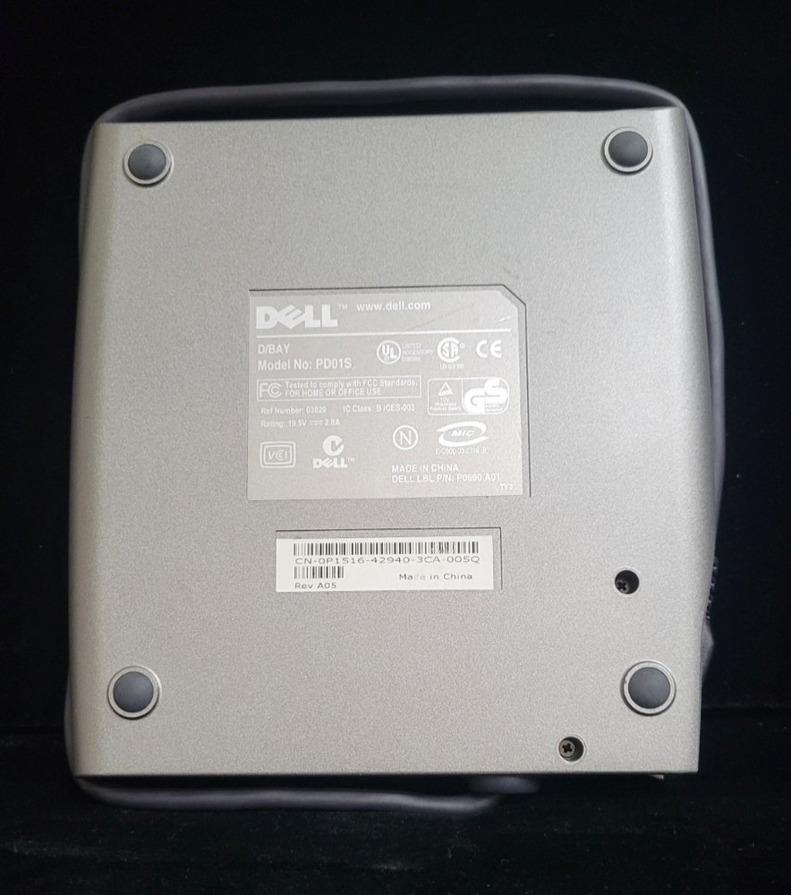 Dell Model PD01S External D/Bay with MPF82E 3.5" Floppy Drive