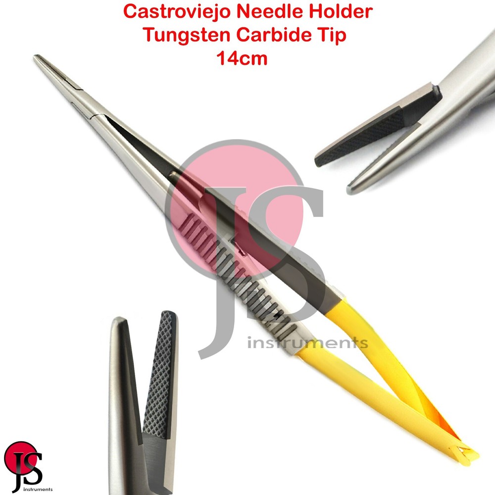 5PCS Basic Microsurgery Kit Needle Holder Suture Micro Scissors Tweezers Scalpel