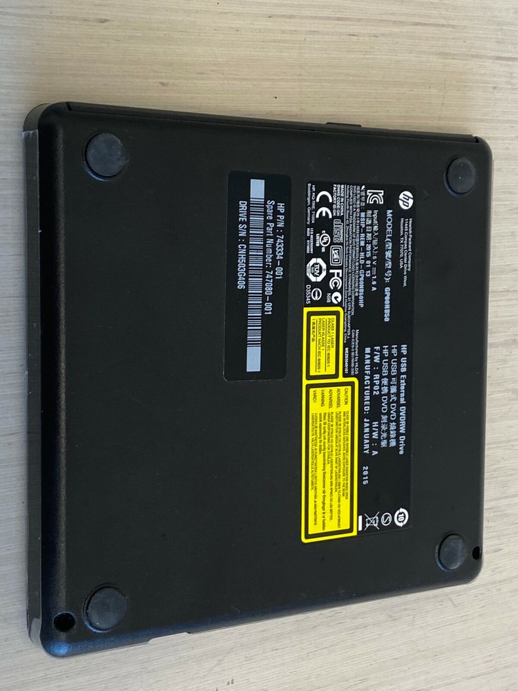 KK1: HP USB External DVDRW Drive Model GP60NB50