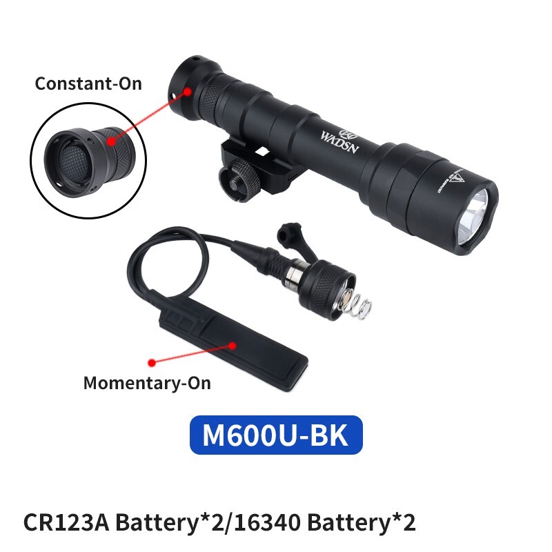 Tactical SF M600U WeaponLight M600 White LED Flashlight With Constant Tailcap