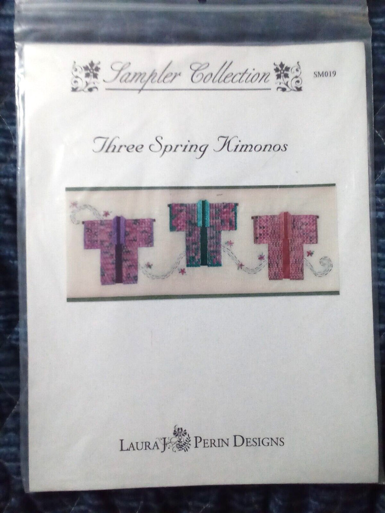 Laura J Perin Designs - Three Spring Kimonos canvas work patterns