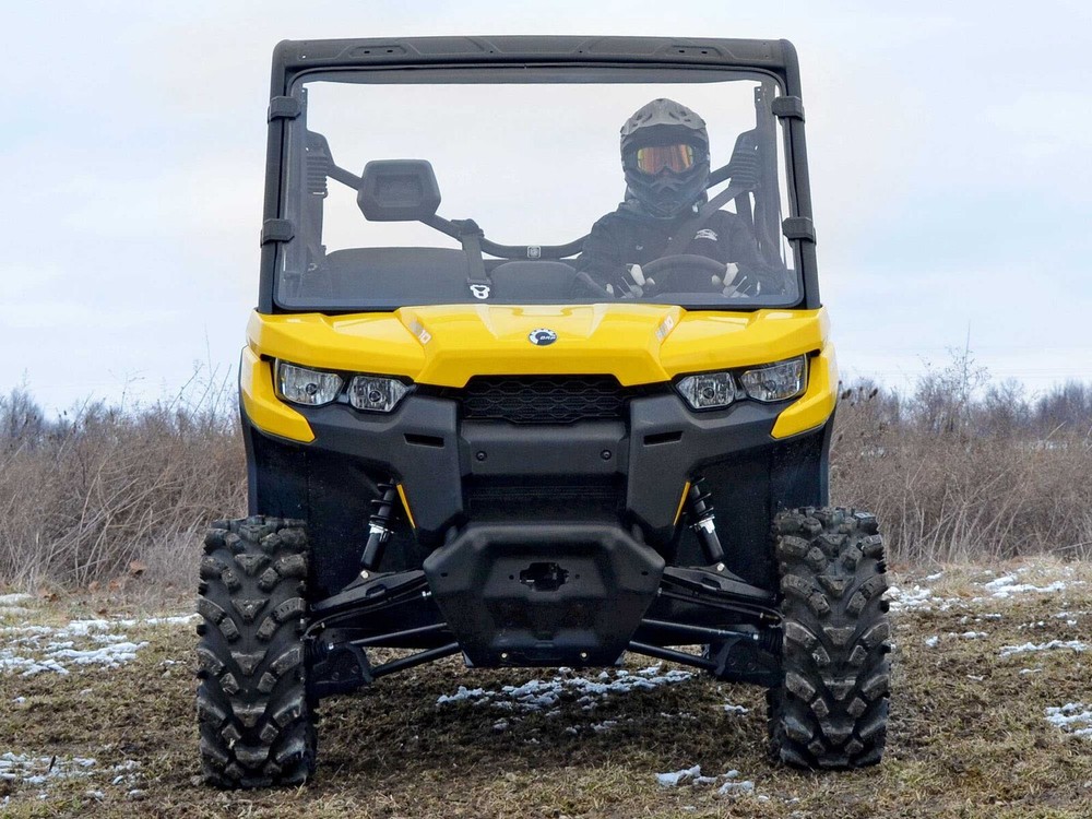 SuperATV Can-Am Defender HD Heavy Duty Scratch Resistant Full Windshield