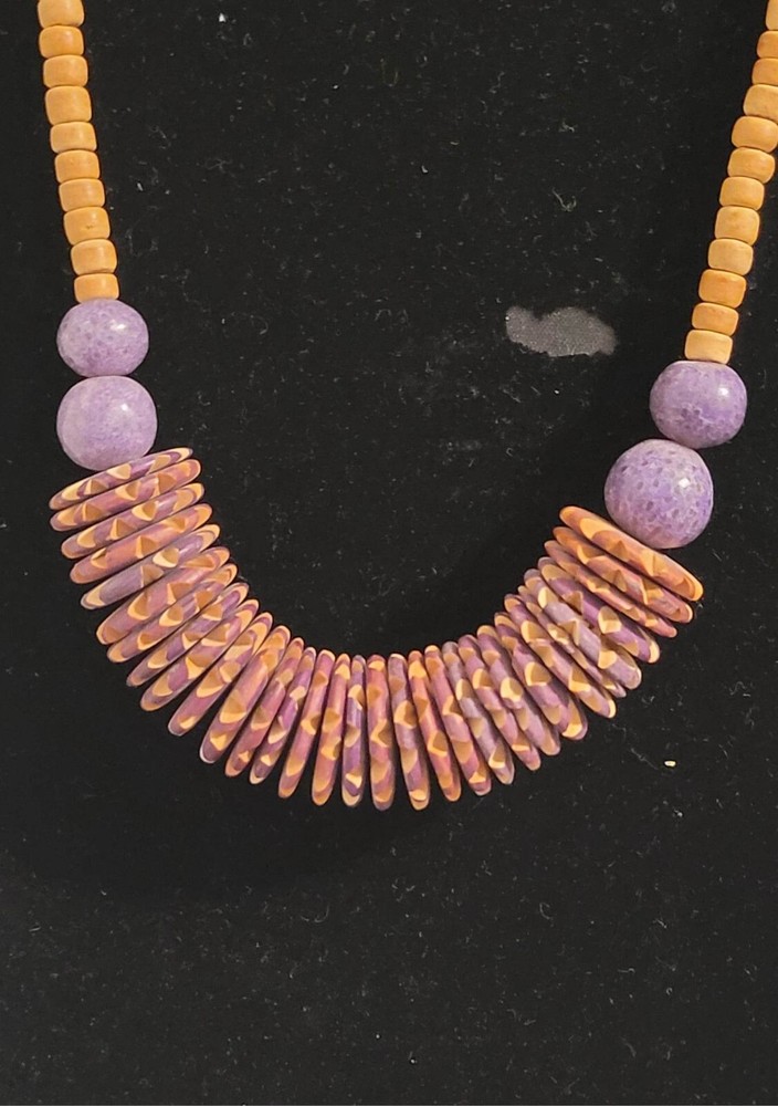 Wood Bead Necklace 16