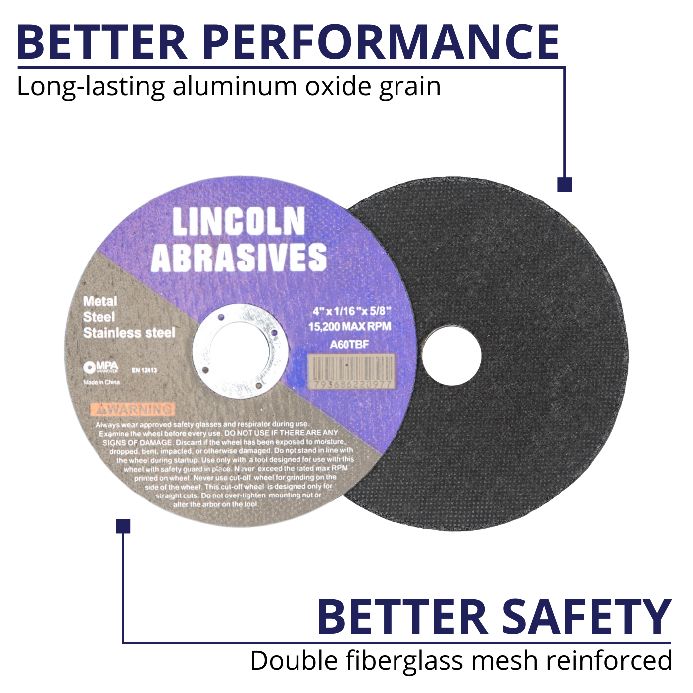 10 Pack 4" x 1/16" x 5/8" Cut off Wheels Stainless Steel Metal Cutting Discs