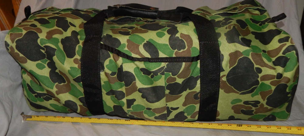 Large Camo Duffel Bag