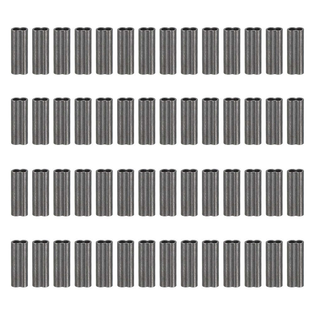 1/25" 1mm Wire Rope Loop Sleeve 100 Pcs Double Ferrule Loop Sleeve