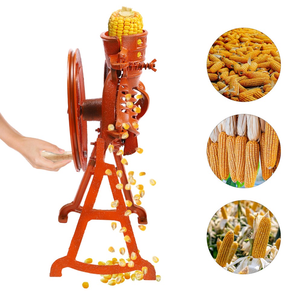 2-In-1 Corn Thresher Corn Cob Sheller Hand Corn Kernels Thresher Machine 10cm