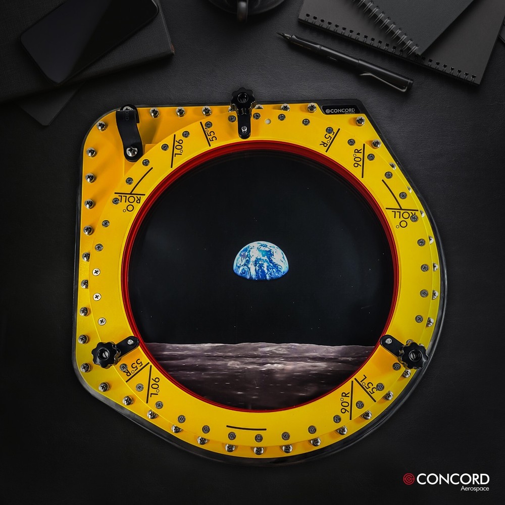 APOLLO COMMAND MODULE HATCH WINDOW - INNER STRUCTURE PICTURE FRAME