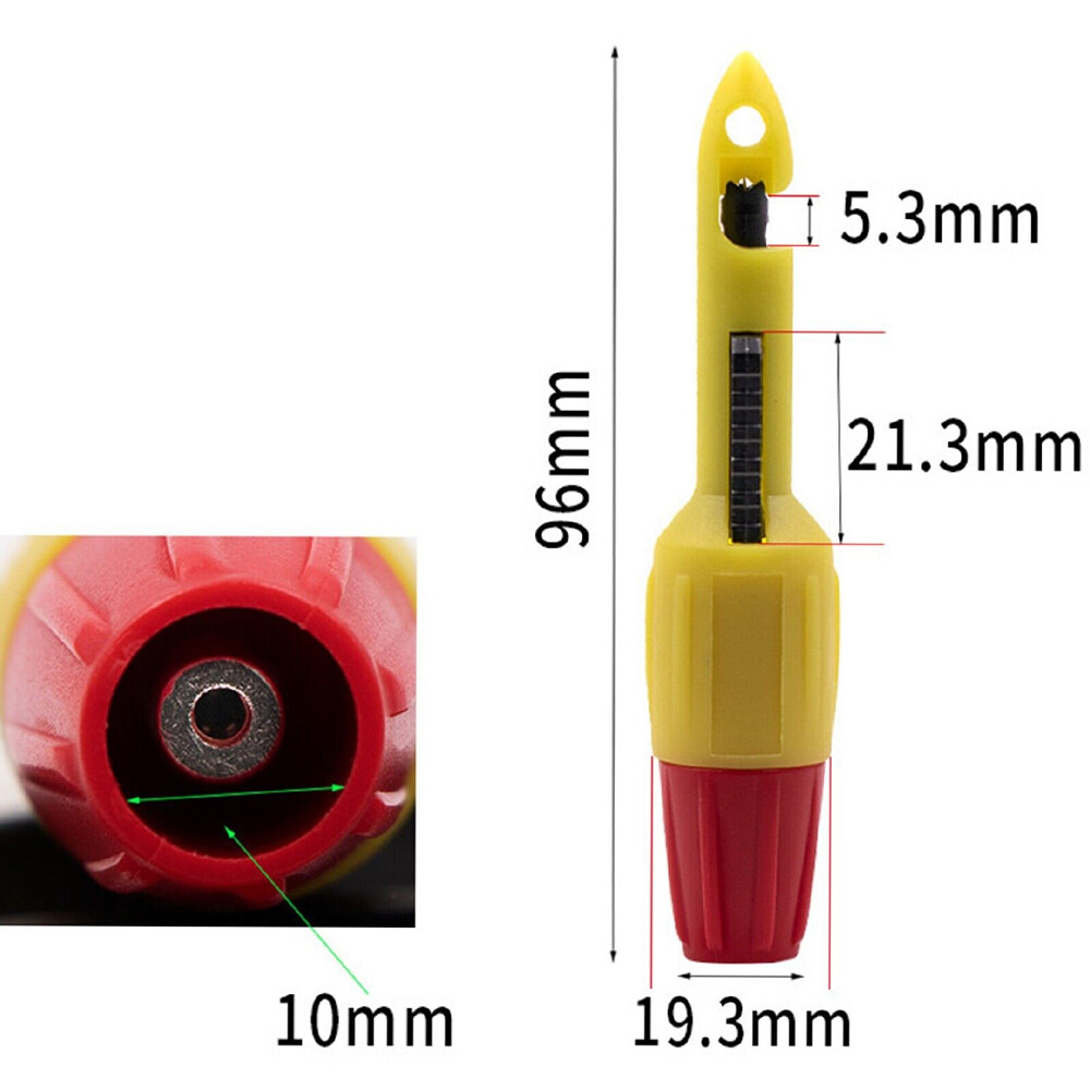 4x Insulation Wire Piercing Puncture Probe Test Hook Clip with 2mm/4mm Socket