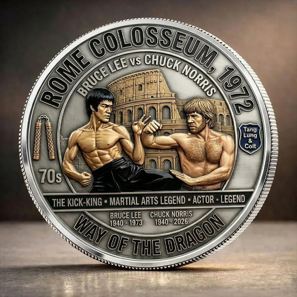 Bruce Lee x Chuck Norris Commemorative Coin