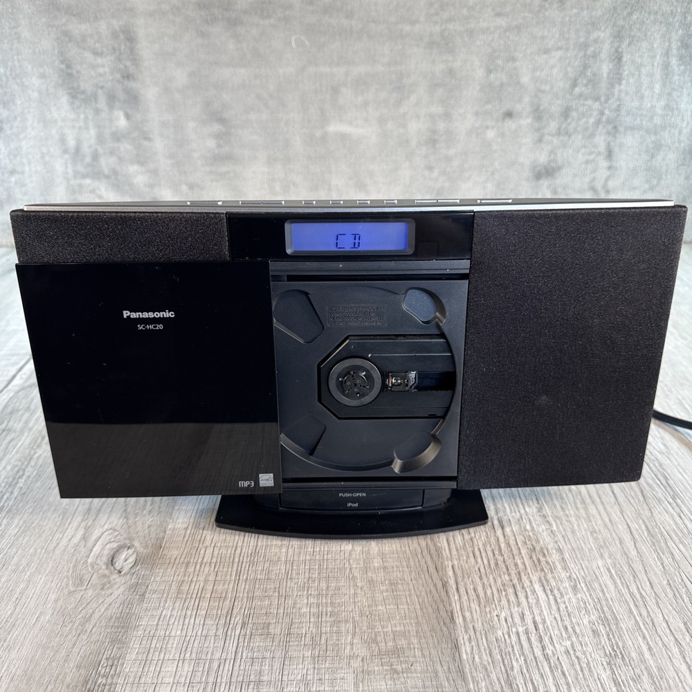 Panasonic SC-HC20 Compact Stereo System CD iPod Dock w/ Remote Tested