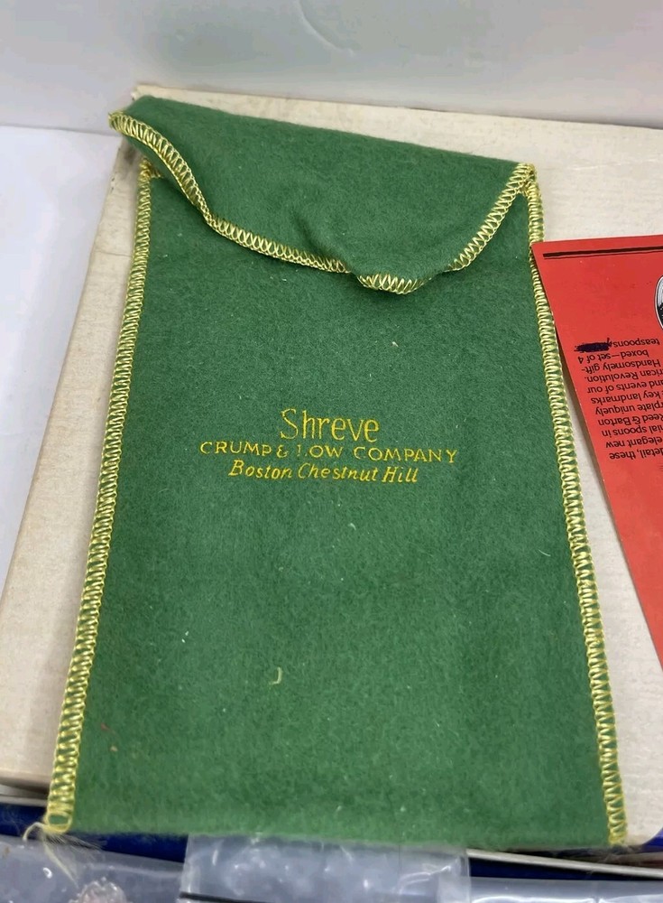 Reed And Barton Silver plate Centennial Commemorative Spoons 4 Pc New Open Box