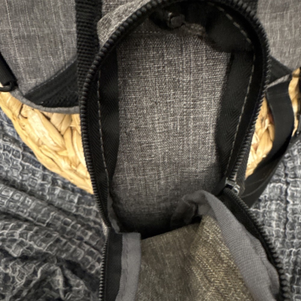 NeatPack Gray Polyester Daypack with RFID Blocking Pocket for Hiking Camping