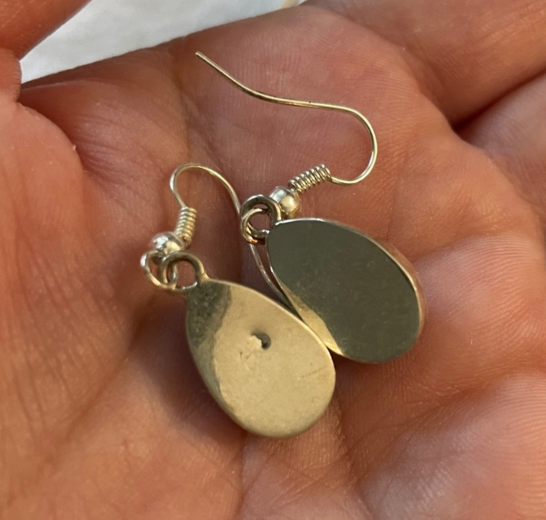Natural larimar earrings