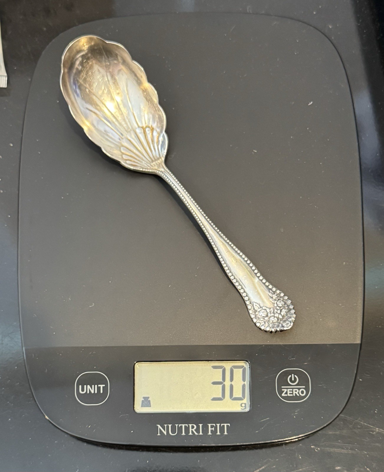 Antique Gorham Sterling Silver Scalloped Spoon Pattern: Lancaster 30g